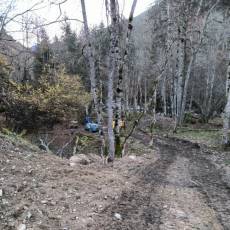 Sondage pressiométrique en montagne