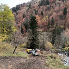 Sondage pressiométrique en montagne